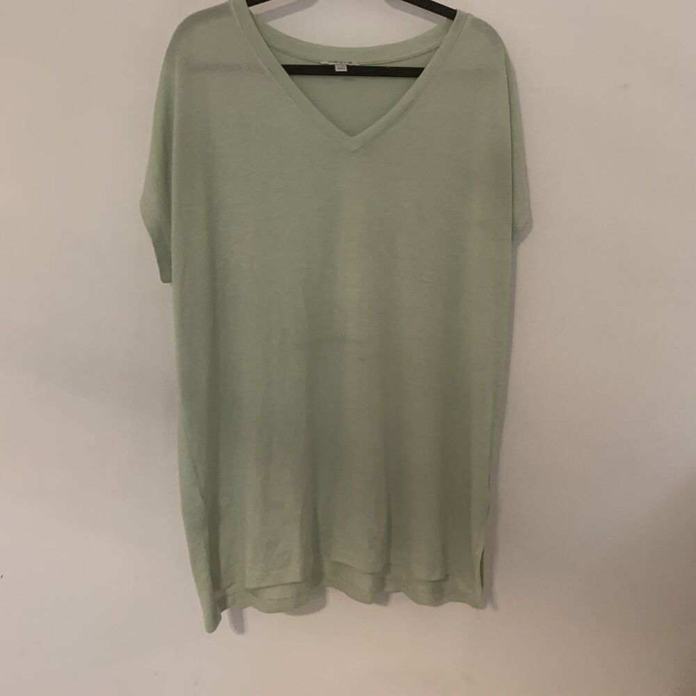 Orvis Ladies Soft-Feel Knit Top Casual Comfort I42 2XL Green V-neck Cozy Fall